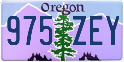 OR license plate 975ZEY
