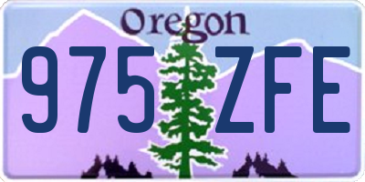 OR license plate 975ZFE