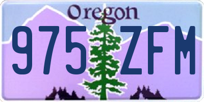 OR license plate 975ZFM