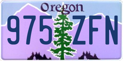 OR license plate 975ZFN