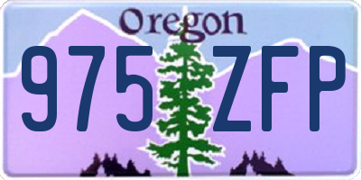 OR license plate 975ZFP