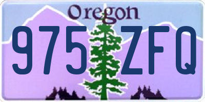 OR license plate 975ZFQ