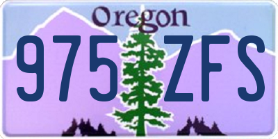 OR license plate 975ZFS