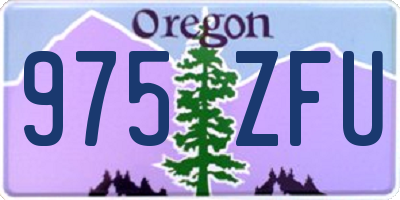 OR license plate 975ZFU