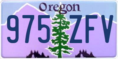 OR license plate 975ZFV