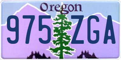 OR license plate 975ZGA