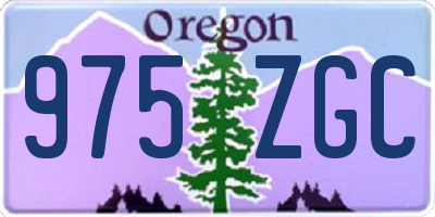 OR license plate 975ZGC
