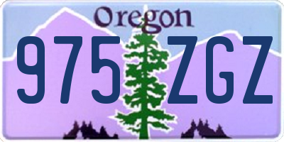 OR license plate 975ZGZ