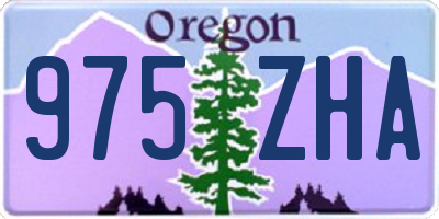 OR license plate 975ZHA