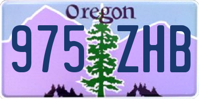 OR license plate 975ZHB