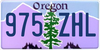 OR license plate 975ZHL