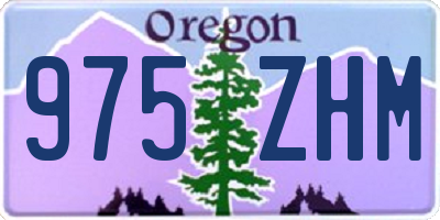 OR license plate 975ZHM
