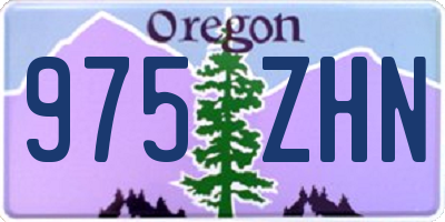 OR license plate 975ZHN