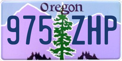 OR license plate 975ZHP