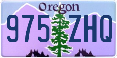 OR license plate 975ZHQ