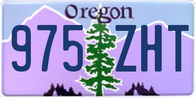 OR license plate 975ZHT