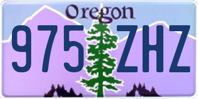 OR license plate 975ZHZ