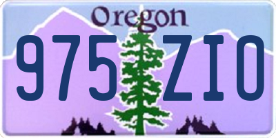 OR license plate 975ZIO