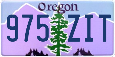 OR license plate 975ZIT