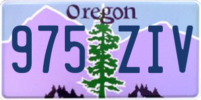 OR license plate 975ZIV