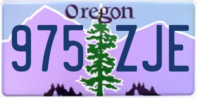 OR license plate 975ZJE