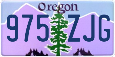 OR license plate 975ZJG