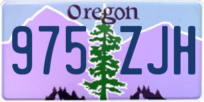 OR license plate 975ZJH