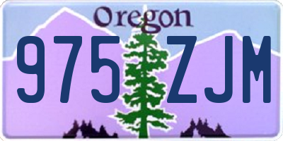 OR license plate 975ZJM