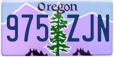OR license plate 975ZJN
