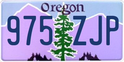 OR license plate 975ZJP