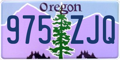 OR license plate 975ZJQ
