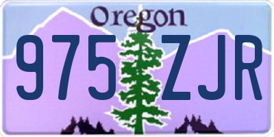 OR license plate 975ZJR