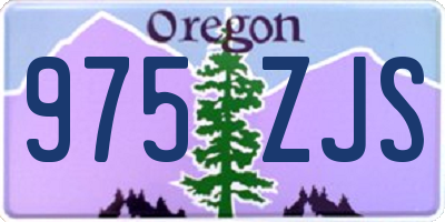 OR license plate 975ZJS