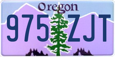 OR license plate 975ZJT