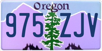 OR license plate 975ZJV