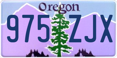 OR license plate 975ZJX