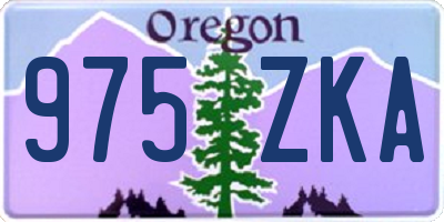 OR license plate 975ZKA