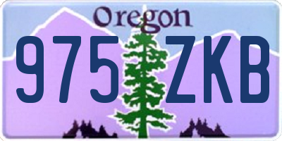 OR license plate 975ZKB