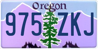 OR license plate 975ZKJ