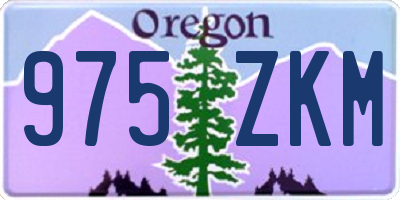 OR license plate 975ZKM