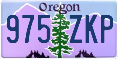 OR license plate 975ZKP