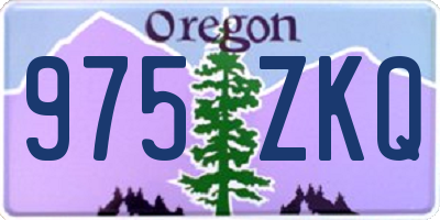 OR license plate 975ZKQ