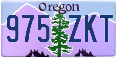 OR license plate 975ZKT