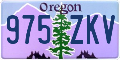 OR license plate 975ZKV