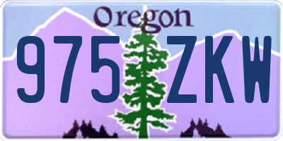 OR license plate 975ZKW