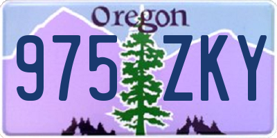 OR license plate 975ZKY