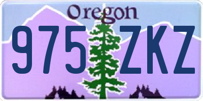 OR license plate 975ZKZ