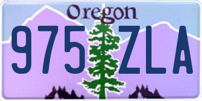 OR license plate 975ZLA