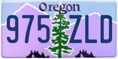 OR license plate 975ZLD