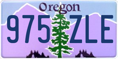 OR license plate 975ZLE